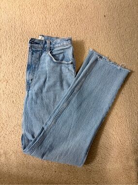 Abercrombie & Fitch Light Blue Ultra High Rise '90s Straight Jeans